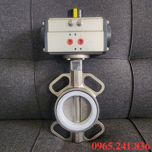 Van bướm inox điều khiển khí nén