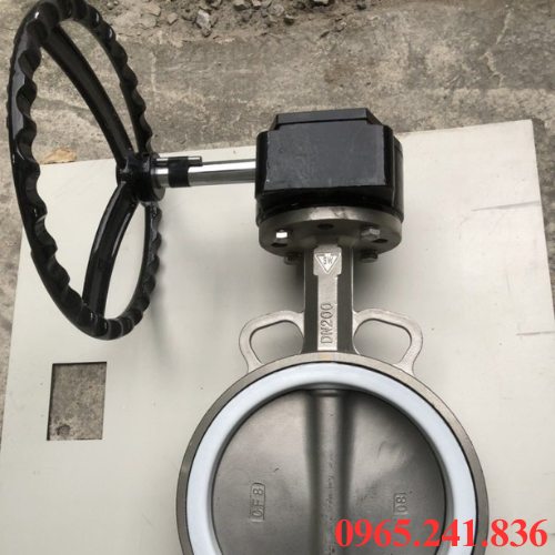 Van bướm inox tay quay