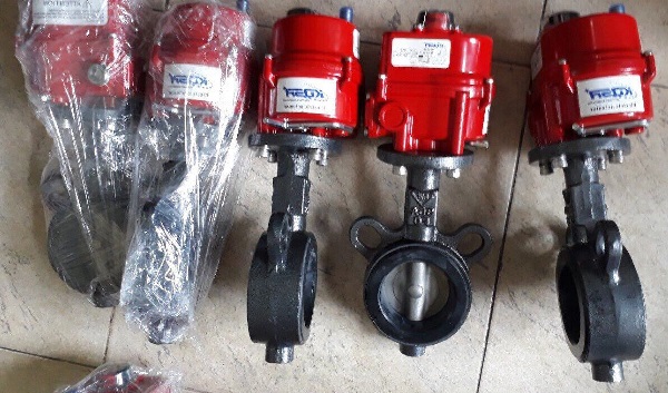 Van bướm thân gang cánh inox điều khiển điện giá rẻ nhất thị trường