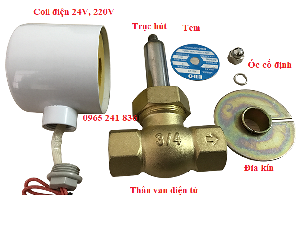 cấu tạo van điện từ Unid US-15
