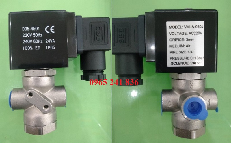 Van điện từ 3 ng&atilde;.