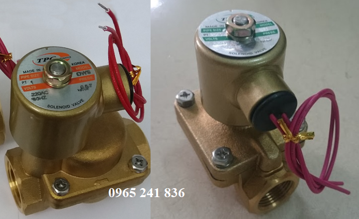 Van điện từ hơi n&oacute;ng TPC H&agrave;n Quốc.