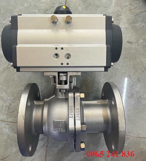 Bộ điều khiển kh&iacute; n&eacute;n 083 lắp đặt van bi.