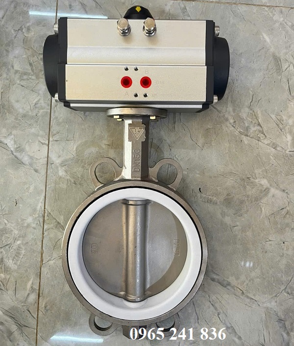 Bộ điều khiển kh&iacute; n&eacute;n 083 lắp đặt van bướm.