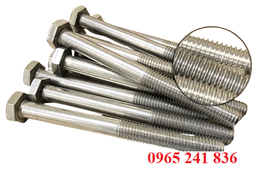 Bu lông inox lục giác ren lửng.