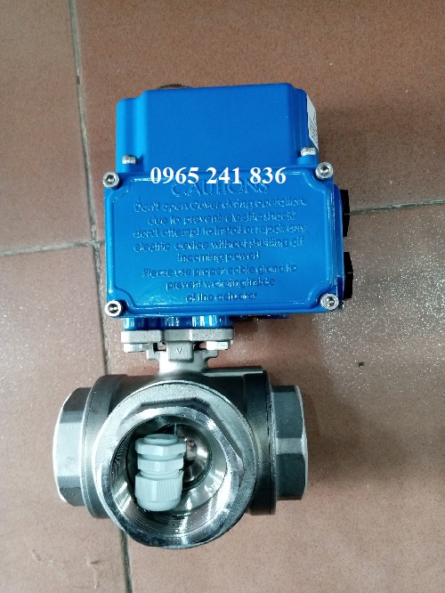 Van bi 3 ngã điều khiển điện nối ren