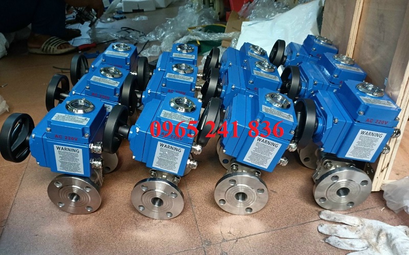 van bi điều khiển điện Geko theo kiểu lắp