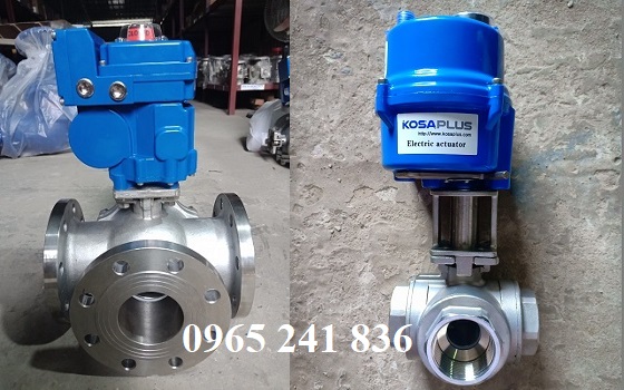 van bi inox 3 ng&atilde; điều khiển điện