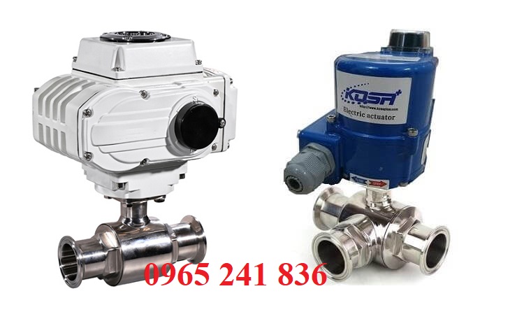 van bi inox vi sinh điều khiển điện