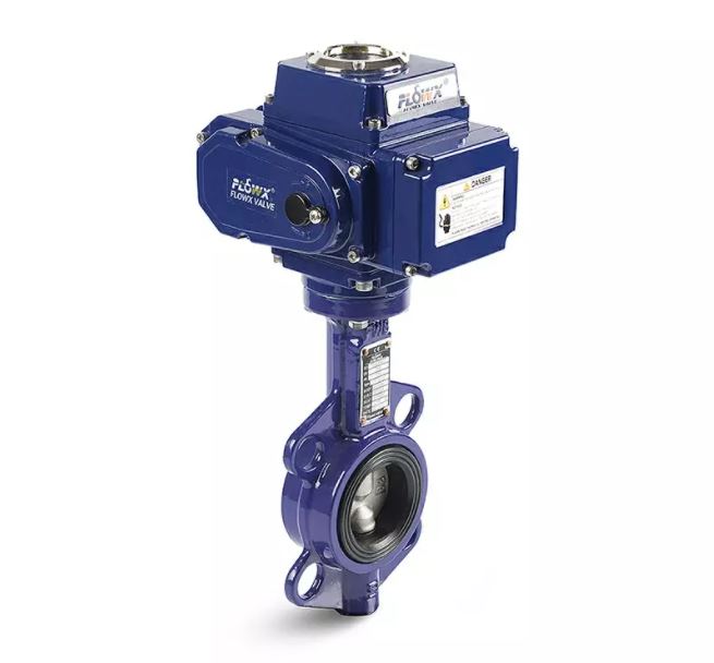 van bướm gang điều khiển điện Trung Quốc