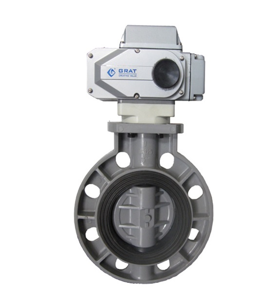 van bướm nhựa điều khiển điện Trung Quốc