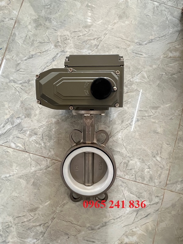 Van bướm inox điều khiển điện ON/OFF chính hãng, giá rẻ.