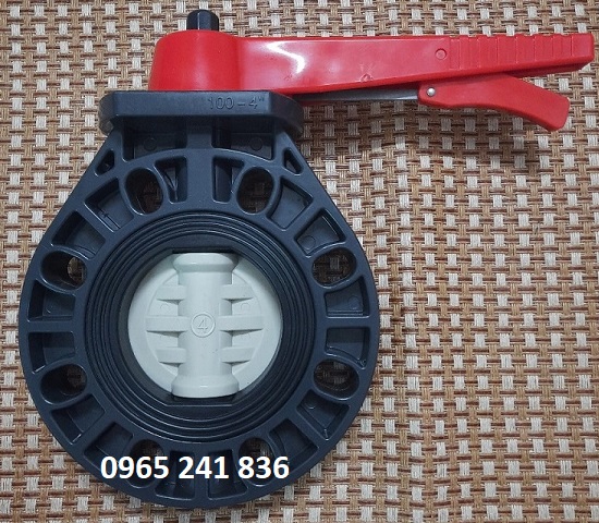 Van bướm nhựa PPH d&ugrave;ng h&oacute;a chất, chịu nhiệt tốt.