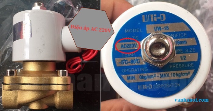 Van điện từ AC 220V.