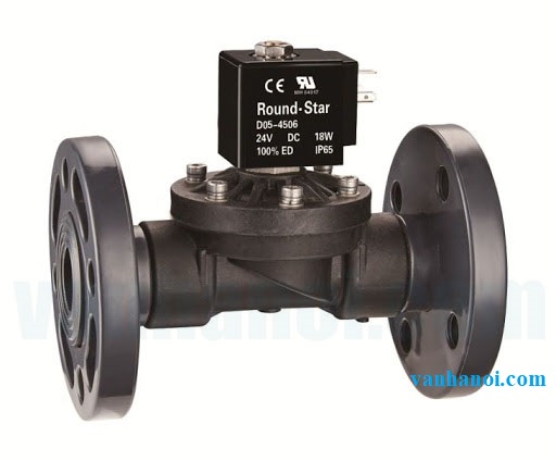 Van điện từ nhựa lắp b&iacute;ch.