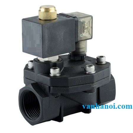 Van điện từ nhựa lắp ren.