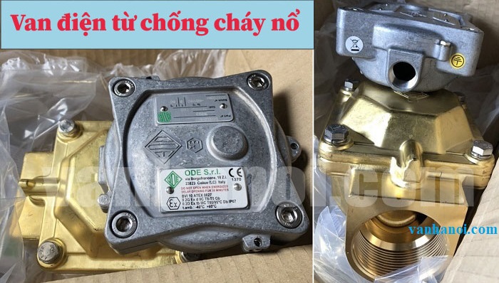 Ứng dụng van điện từ chống cháy nổ.