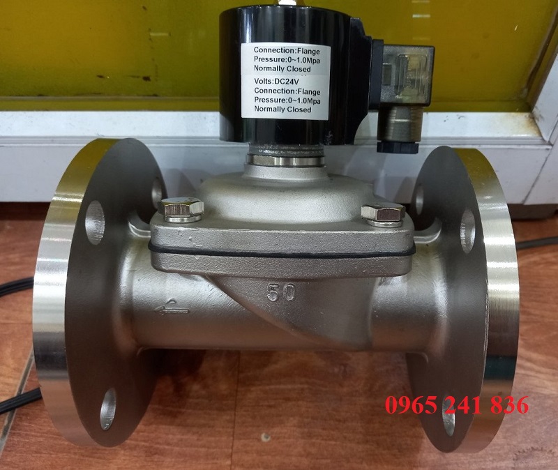 Van điện từ inox mặt bích Yaccor Đài Loan
