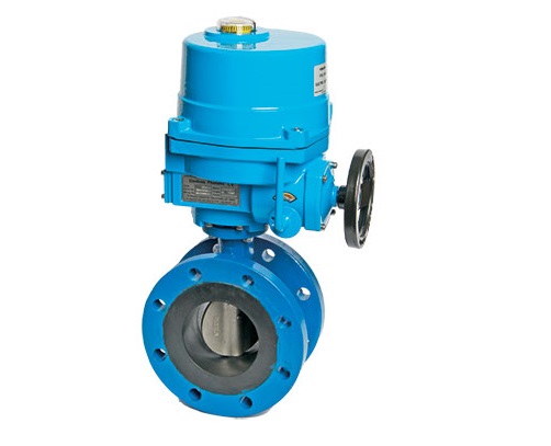 Van bướm điều khiển điện tay quay tuyến tính.