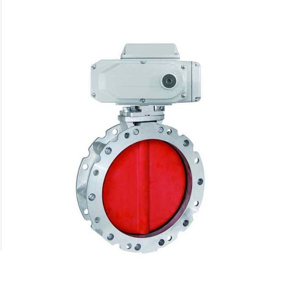 Van bướm xi măng điều khiển điện.