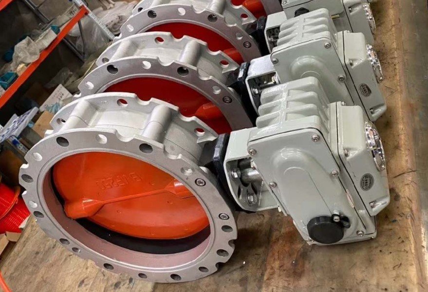 Van bướm xi măng điều khiển điện 220V.