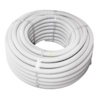 Ống ruột gà lõi thép bọc nhựa trắng