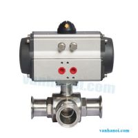 Van bi 3 ngã vi sinh điều khiển khí nén